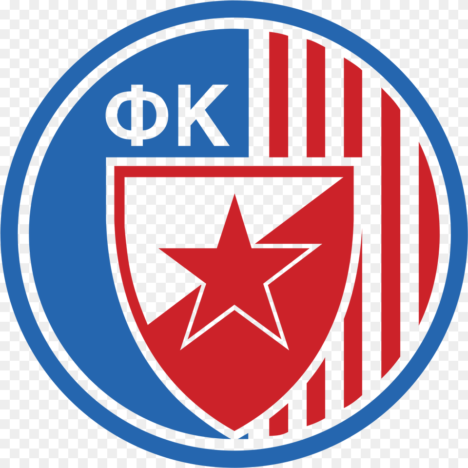 Fc Red Star Belgrade Logo Red Star Belgrade, Symbol, Emblem, Badge Free Png Download