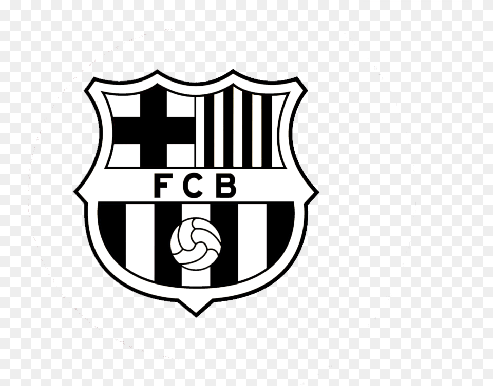 Fcb Logo Black And White, Badge, Symbol Png Image