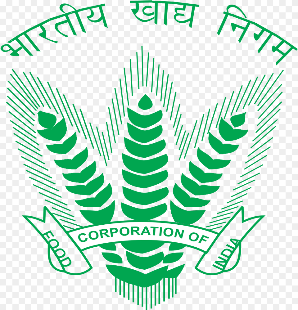 Fci Food Corporation Of India Logo, Leaf, Plant, Green Free Transparent Png