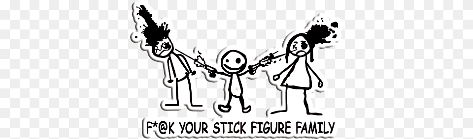 Fck Your Stick Figer Family Decal, Face, Head, Person, Baby Free Png