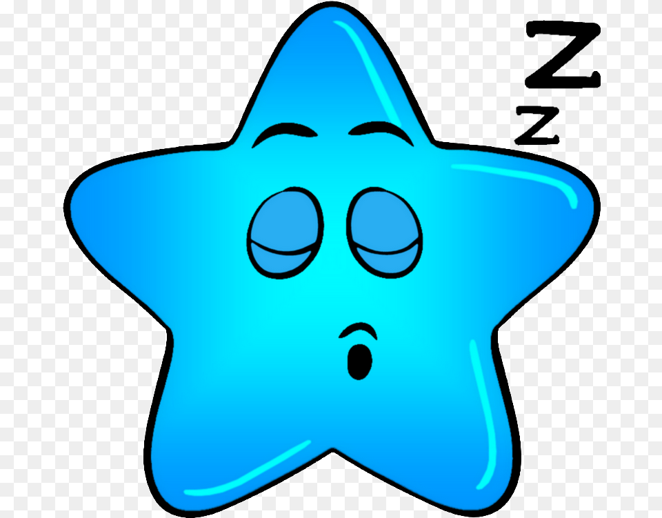 Fd Toile Bleue Endormie Smiley Moticne Clipart Snooze Alarm Clock Clipart, Star Symbol, Symbol, Person, Turquoise Free Png Download