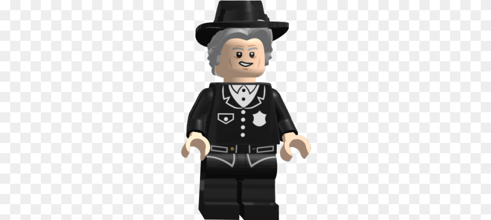 Fdr Lego Minifigure Cop001 Police Suit With 4 Buttons Black, Baby, Person, Face, Head Free Transparent Png