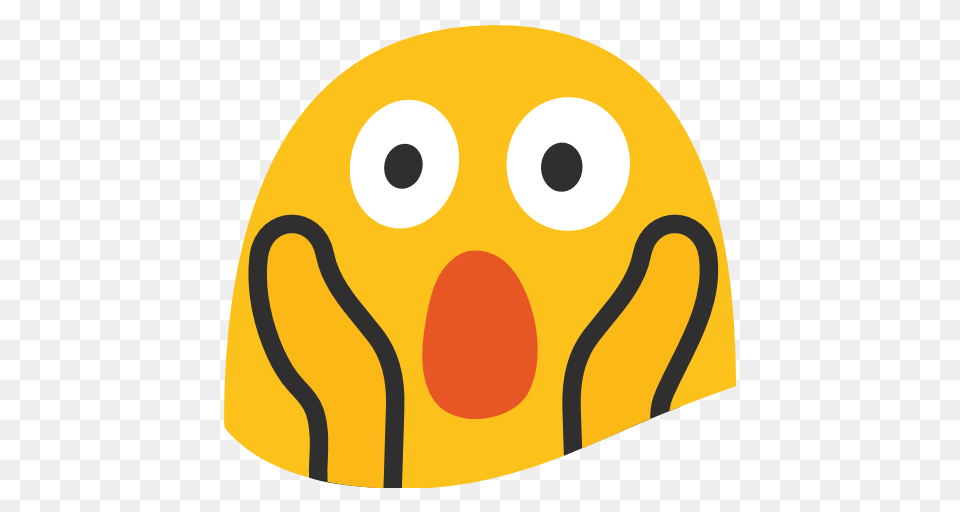 Fear Clipart Shocked Face, Cap, Clothing, Hardhat, Hat Png Image
