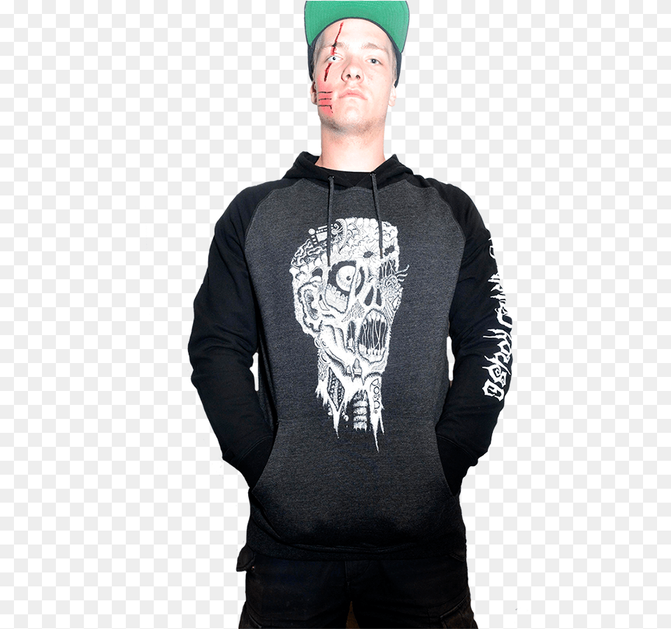 Fear Factory Queesntown Zombie Head Hoody Queenstown, T-shirt, Sweatshirt, Sweater, Knitwear Free Png Download
