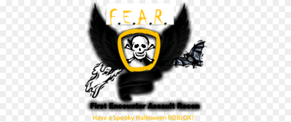 Fear Halloween Logo Version 20 Roblox, Symbol, Face, Head, Person Free Transparent Png