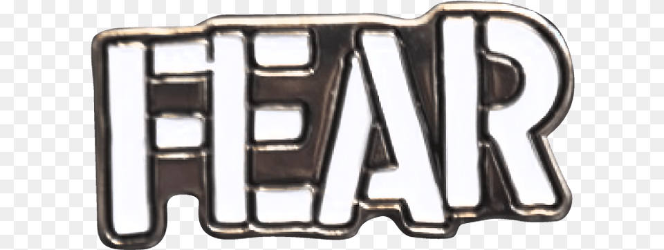 Fear Logo Enamel Pin Solid, Accessories, Buckle, License Plate, Transportation Png Image