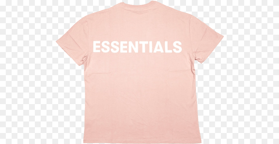 Fear Of God Essentials Pink, Clothing, T-shirt, Shirt Png