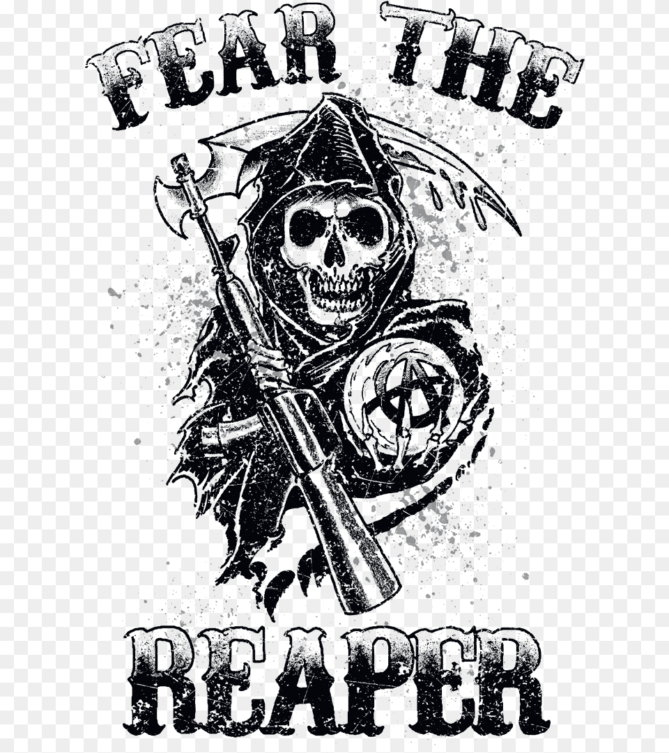 Fear The Reaper T Shirt, Logo, Emblem, Symbol, Face Png Image