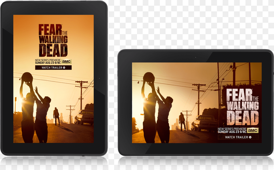 Fear The Walking Dead, Computer, Electronics, Person, Tablet Computer Free Png Download