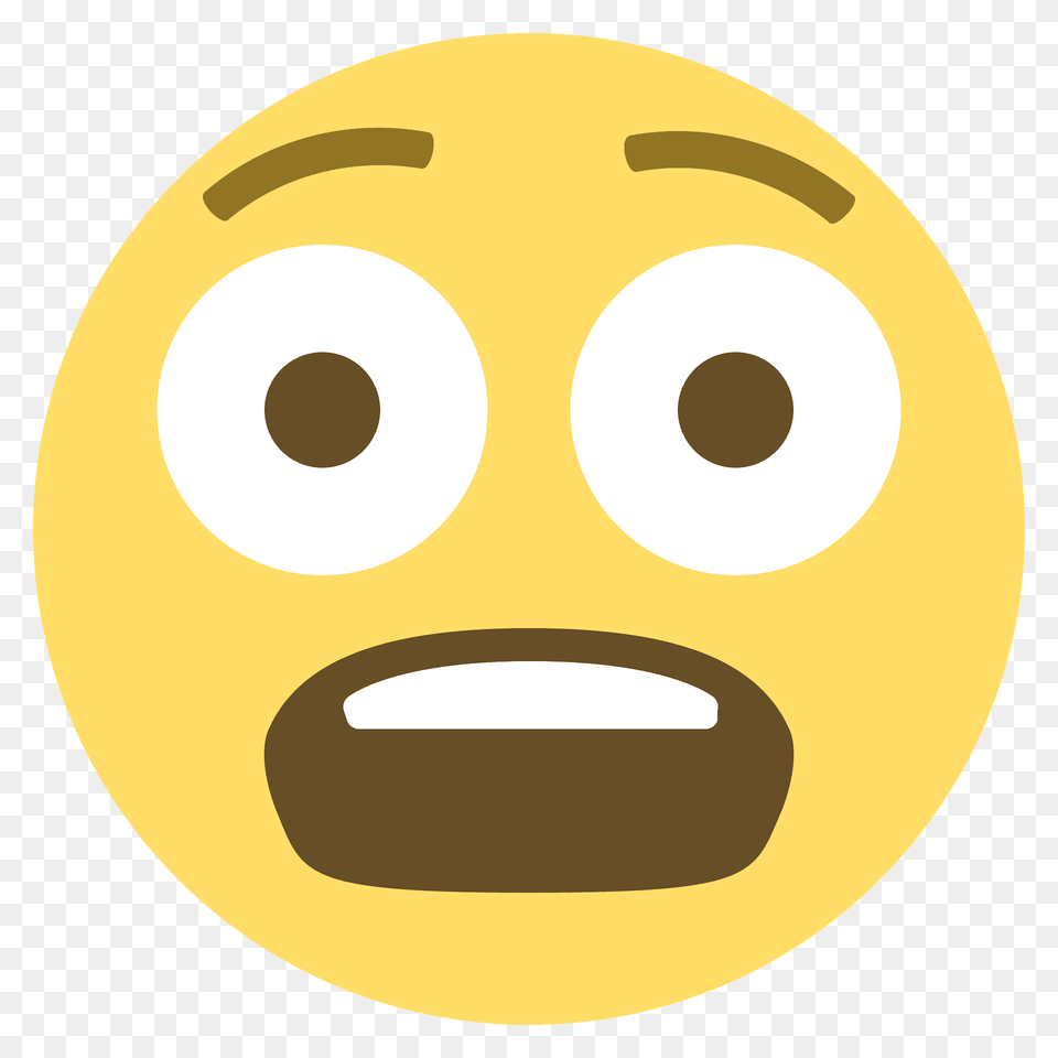 Fearful Face Emoji Clipart, Disk Png