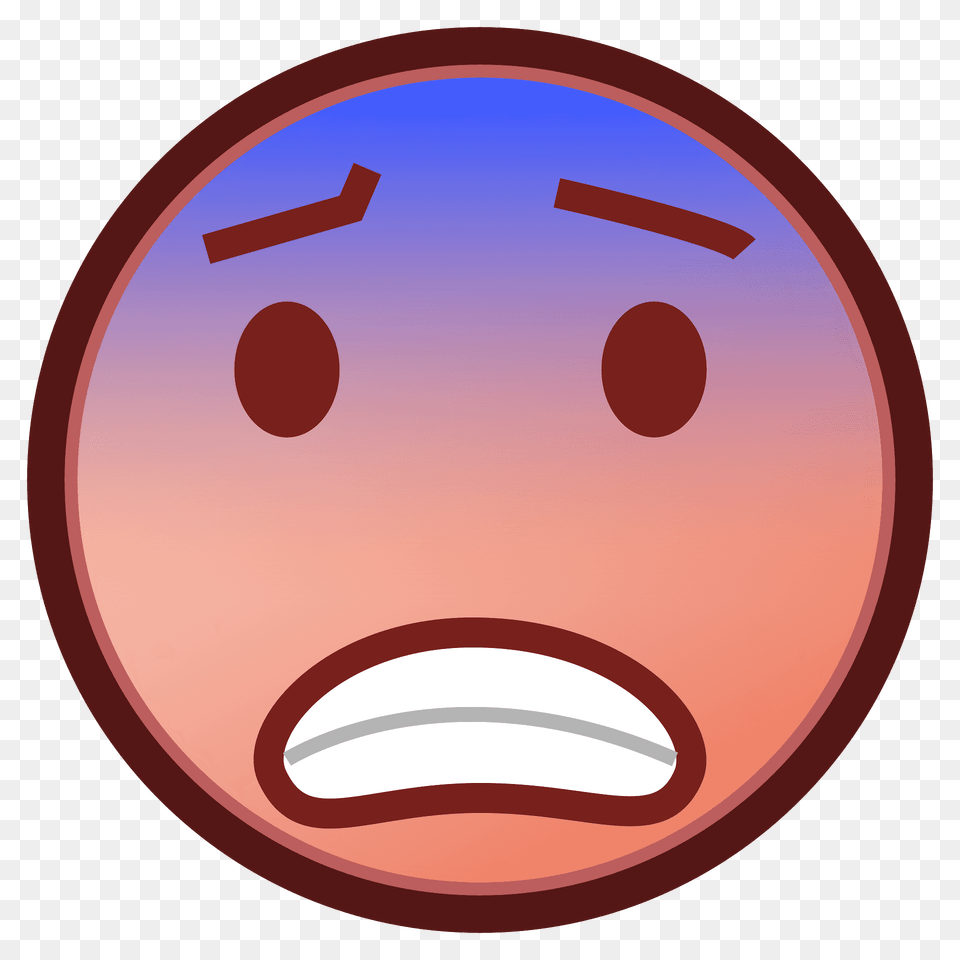Fearful Face Emoji Clipart, Sphere, Disk Png