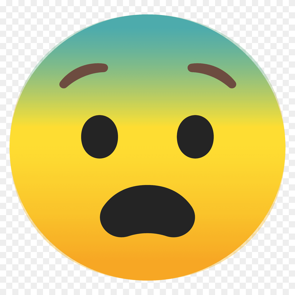 Fearful Face Emoji Clipart, Sphere, Disk, Ball, Basketball Free Transparent Png
