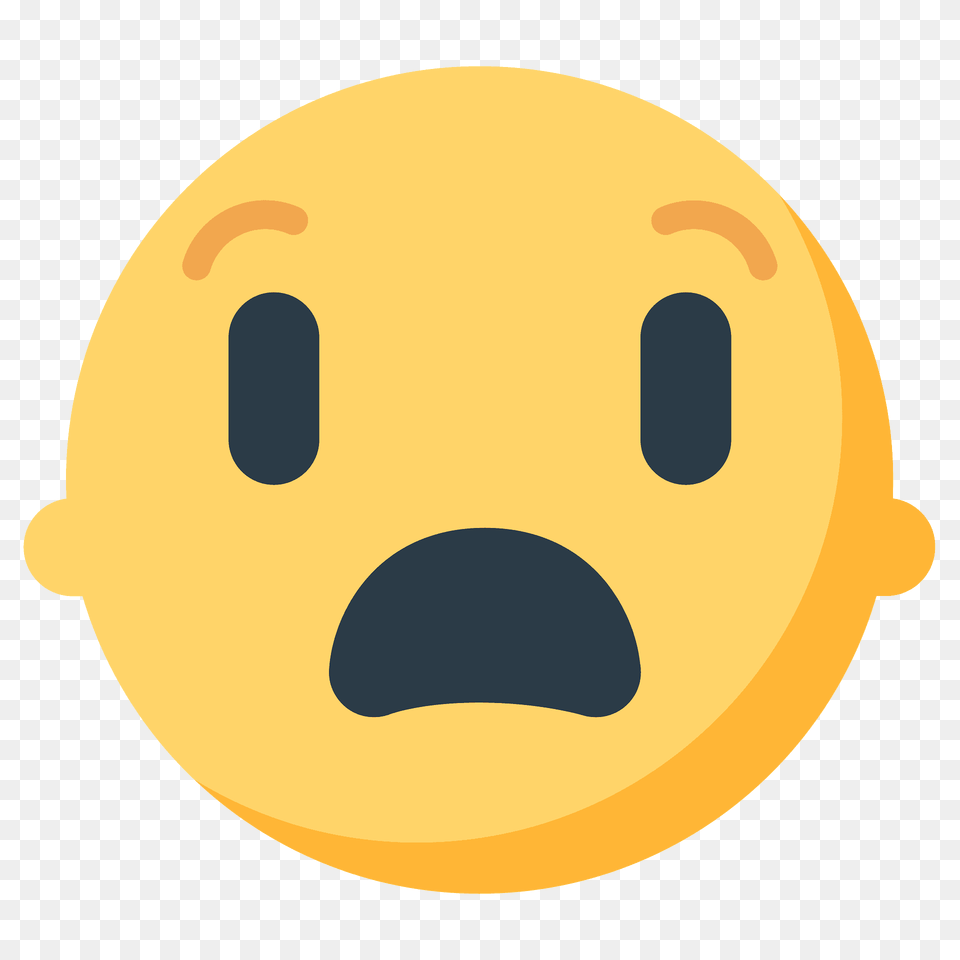 Fearful Face Emoji Clipart, Clothing, Hardhat, Helmet, Citrus Fruit Free Png