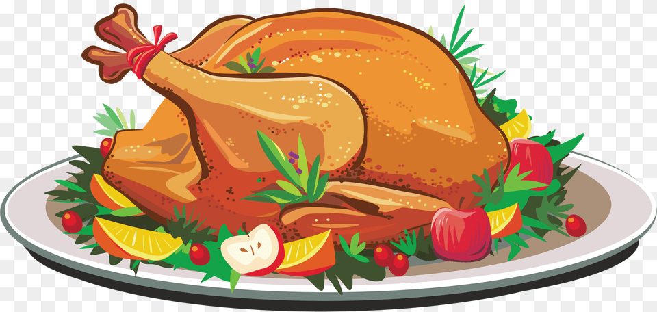 Feast Clipart Clip Art Images, Turkey Dinner, Roast, Meal, Food Free Transparent Png