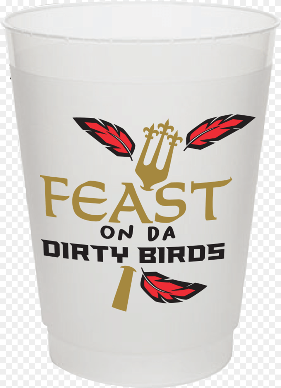 Feast On Da Dirty Birds Pint Glass, Cup, Cream, Dessert, Food Free Png