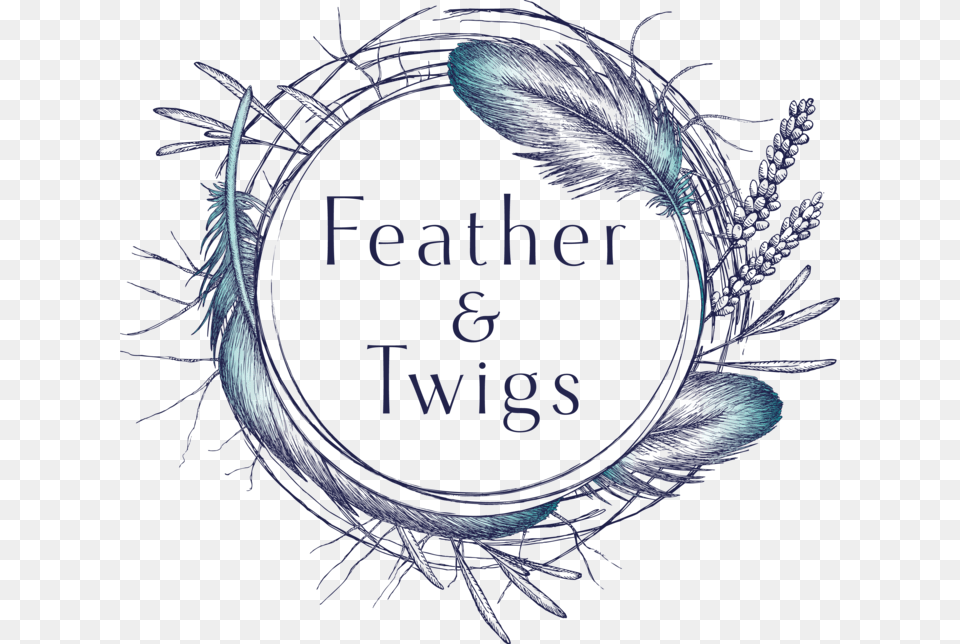 Feather Amp Twigs Drawing, Plant, Outdoors, Pattern Free Png