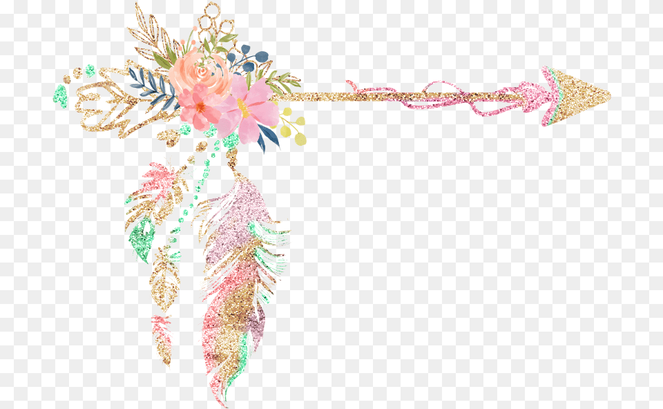 Feather Boho Bohemian Sticker Watercolor Bohofeathers Boho Floral, Pattern, Accessories, Art, Floral Design Free Transparent Png