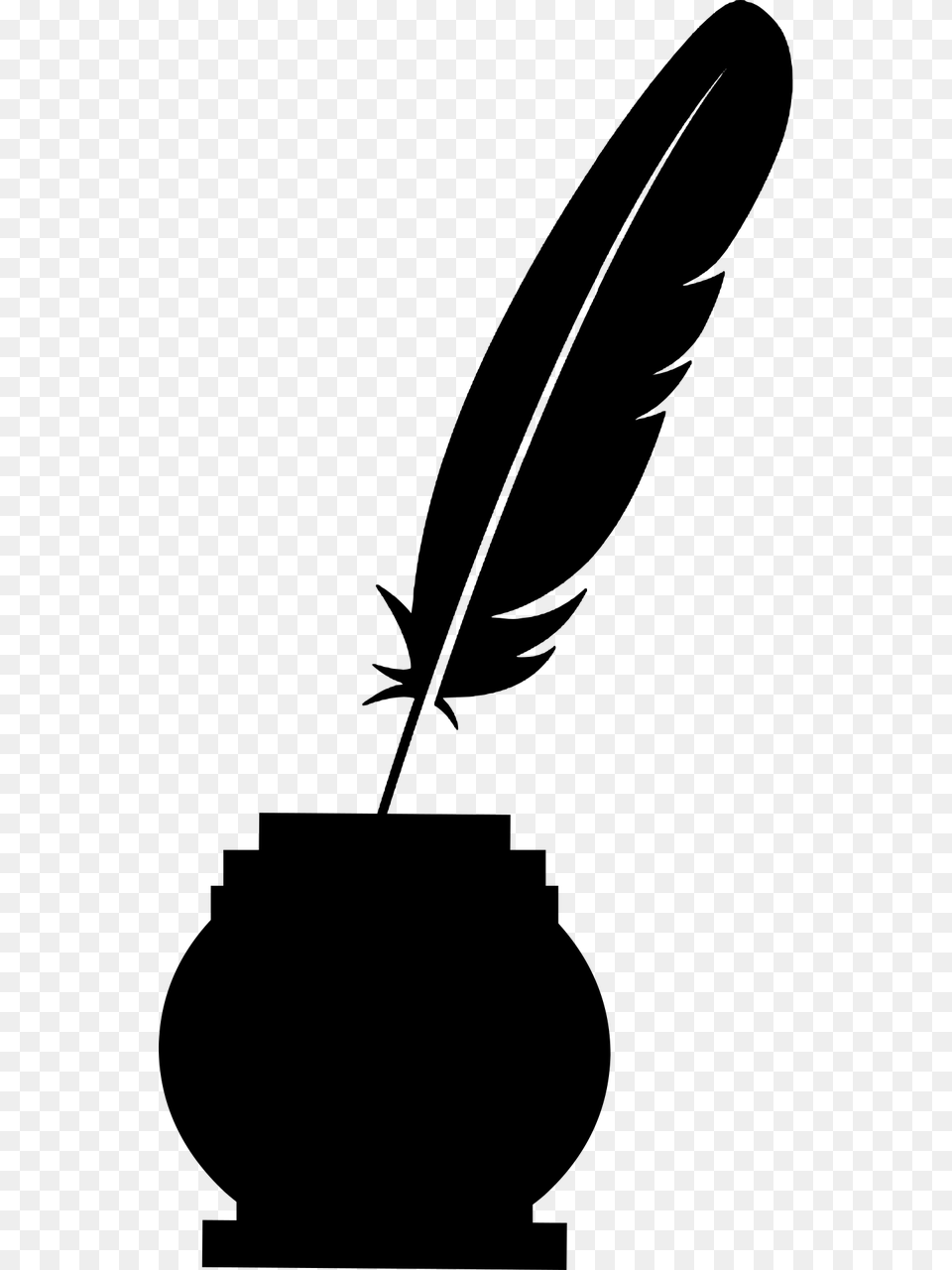 Feather Clipart, Gray Free Png