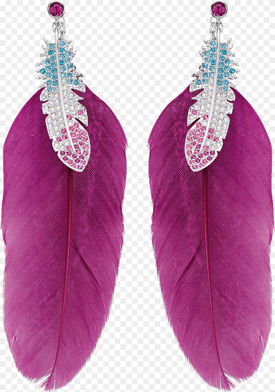 Feather Earrings Image Feather Earring Free Png Download