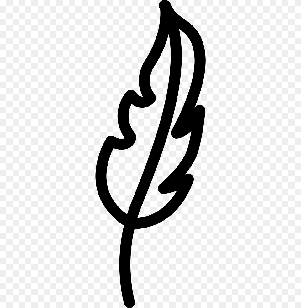 Feather Outline Pen, Stencil, Bow, Weapon, Silhouette Free Transparent Png