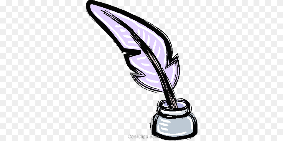 Feather Pen And Ink Well Royalty Vector Clip Art Illustration, Bottle, Ink Bottle, Smoke Pipe Free Transparent Png