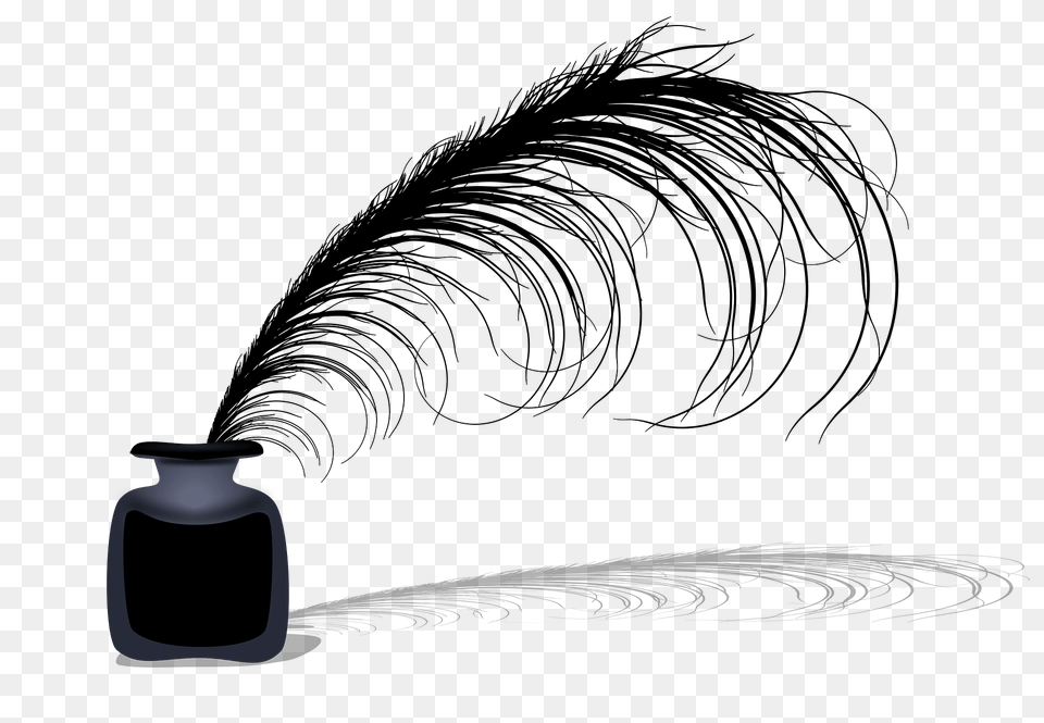 Feather Quill In An Inkwell Clipart, Bottle, Ink Bottle, Person Png