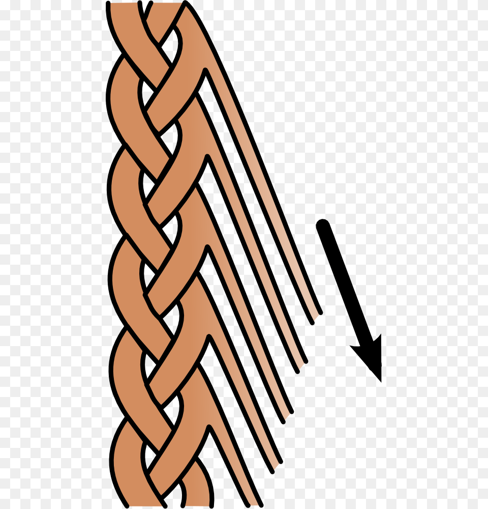 Feathered Braid Graphic, Coil, Spiral, Cutlery, Fork Png