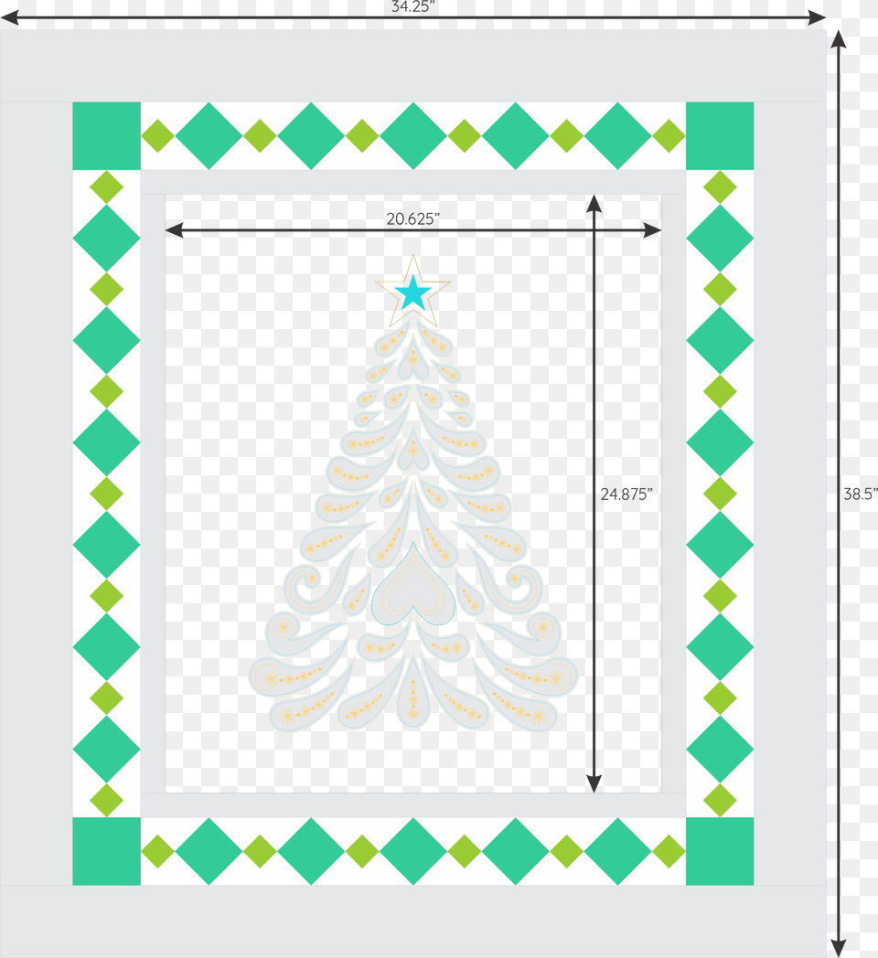 Feathered Christmas With Diamond Border Christmas Day, Chess, Game, Christmas Decorations, Festival Free Png Download