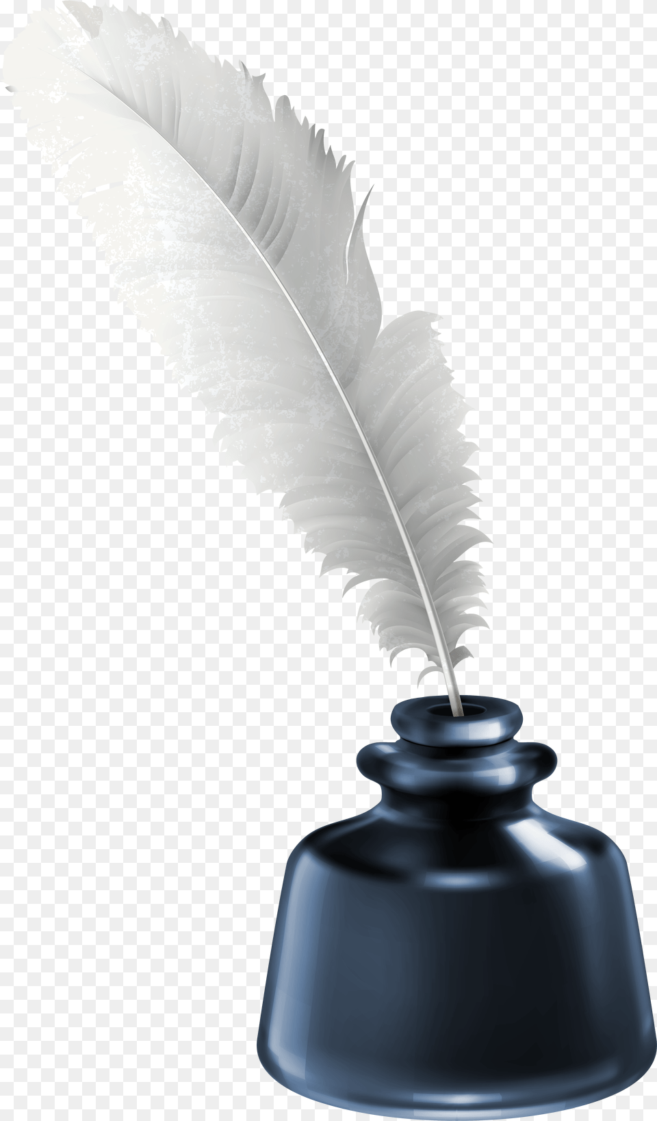 Feathers Clipart Ink Quill And Ink Transparent Background, Bottle, Ink Bottle, Smoke Pipe Free Png