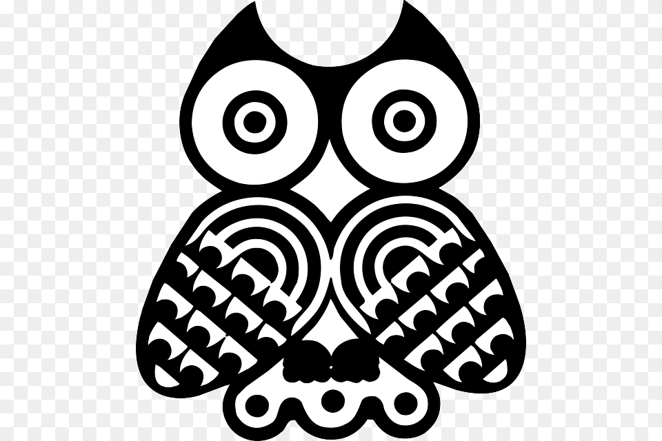 Feathers Eye Design Bird Owl Style Wings Art, Stencil, Ammunition, Grenade, Weapon Free Png Download