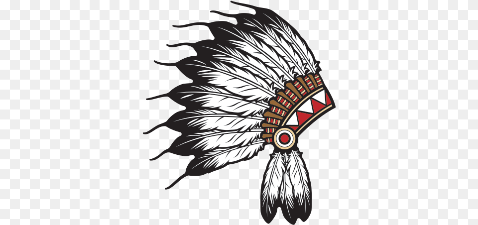 Feathers Vinyl Indian Chief Hat, Emblem, Symbol, Animal, Bird Png