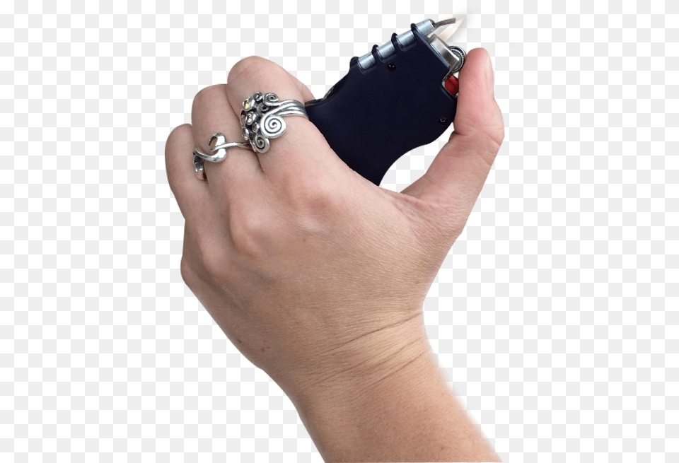 Feature Home Lighter In Hand, Person, Body Part, Finger, Accessories Png