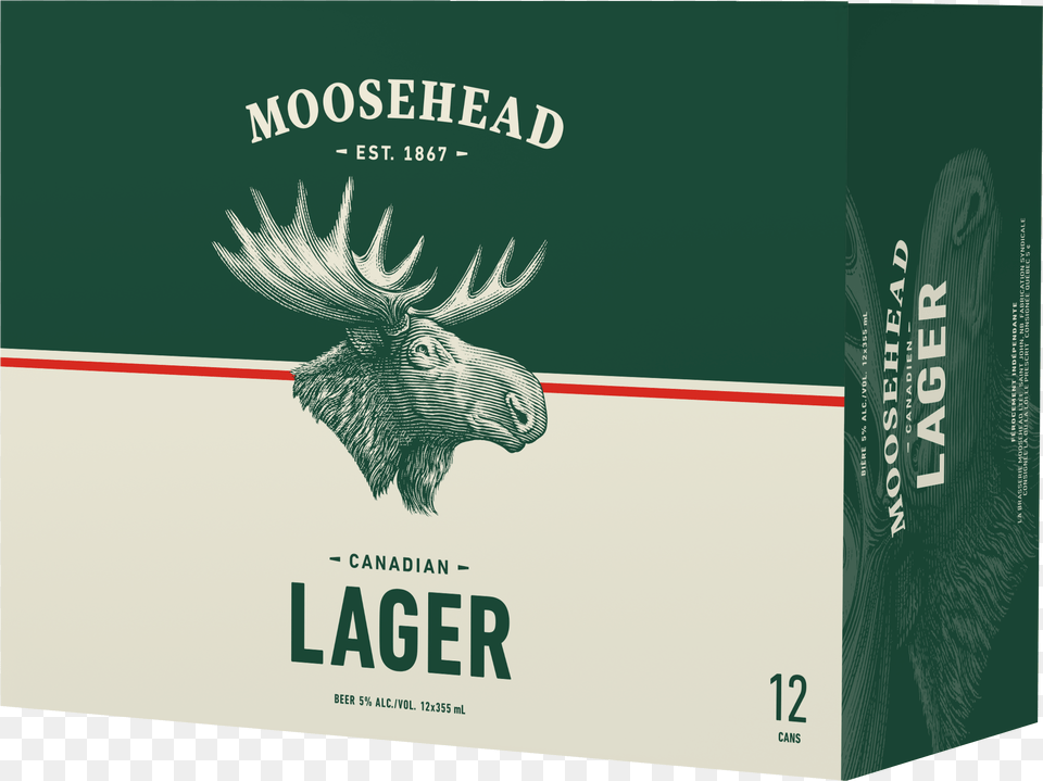 Featured Beer Moosehead Lager 12 Cans Moosehead Beer, Animal, Antelope, Mammal, Wildlife Png Image