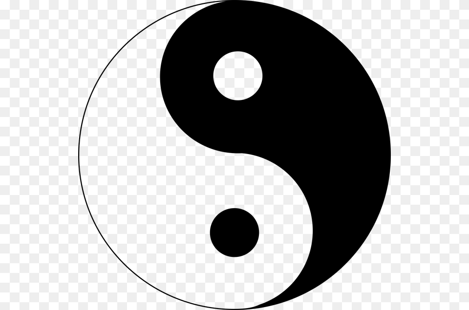 Featured For Japan Religious Symbols Yin Yang Taoism Symbol, Gray Free Transparent Png