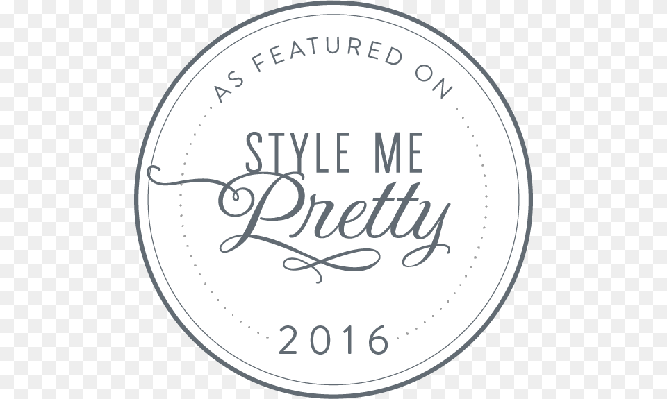 Featured On Style Me Pretty 2017, Disk, Text, Coin, Money Free Transparent Png