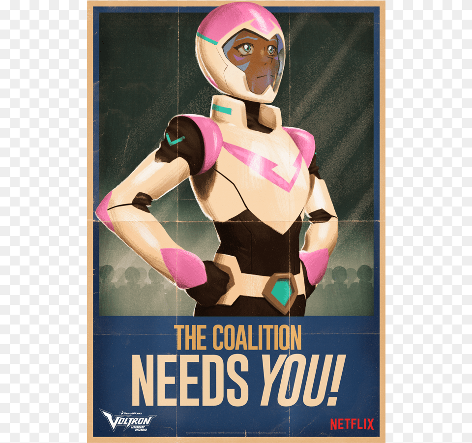 Featured Product Voltron Join The Coalition, Advertisement, Poster, Adult, Female Free Png Download