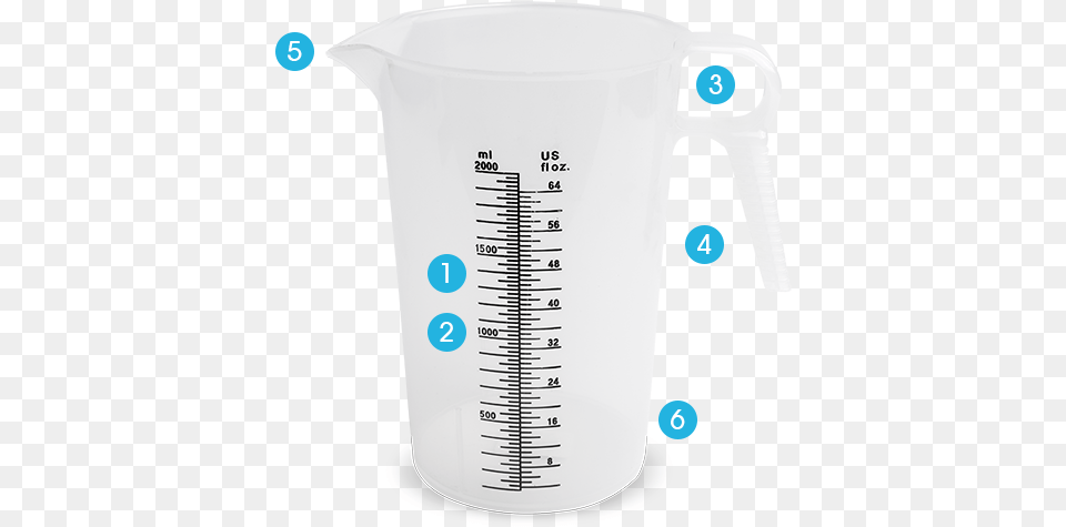 Features Of Accu Pour Pitcher Cup, Measuring Cup, Bottle, Shaker Free Png