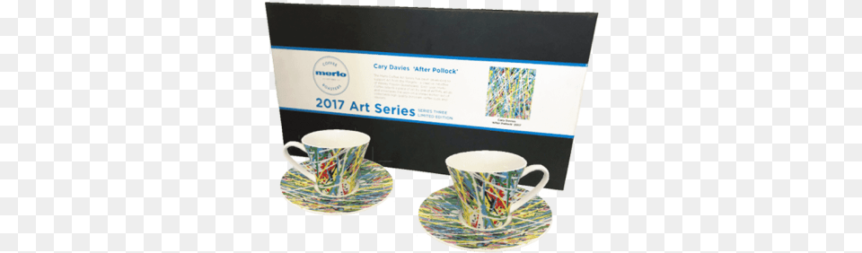 Featuring 39after Pollock39 By Cary Davies Merlo Coffee, Cup, Saucer, Art, Porcelain Png