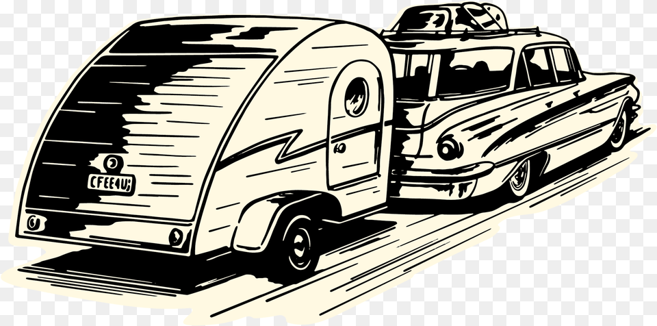 Featuring Road Trip, Caravan, Transportation, Van, Vehicle Png Image