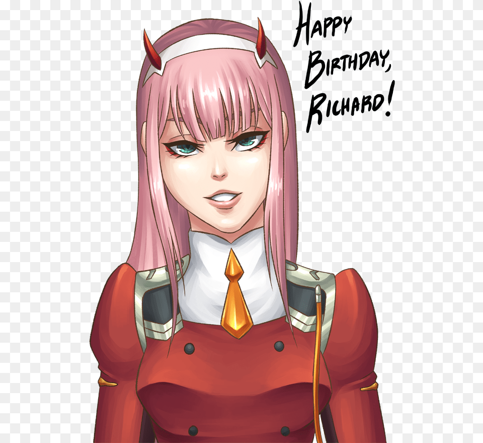 Featuring Zero Two Happy Birthday Zero Two, Publication, Book, Comics, Adult Png