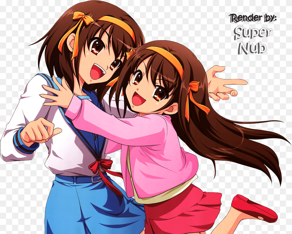 Feb 2011 Haruhi Suzumiya Hug, Book, Comics, Publication, Adult Free Png