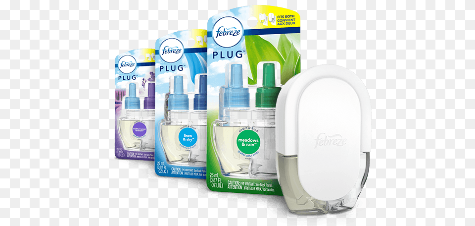Febreze Air Freshener Plug, Bottle, Cosmetics Png Image