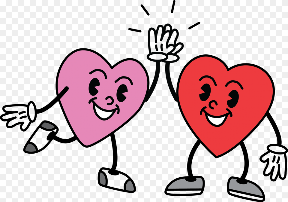 February Clipart Lot Love Valentines Day Students, Heart, Face, Head, Person Free Png