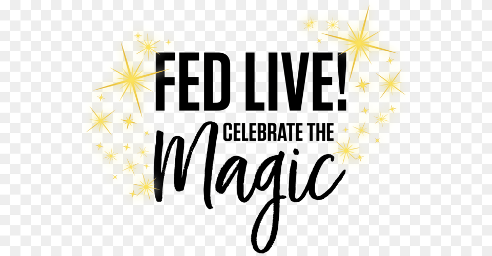 Fed Live 2018 Logo Logo Celebrate The Magic, Banana, Flower, Food, Fruit Png