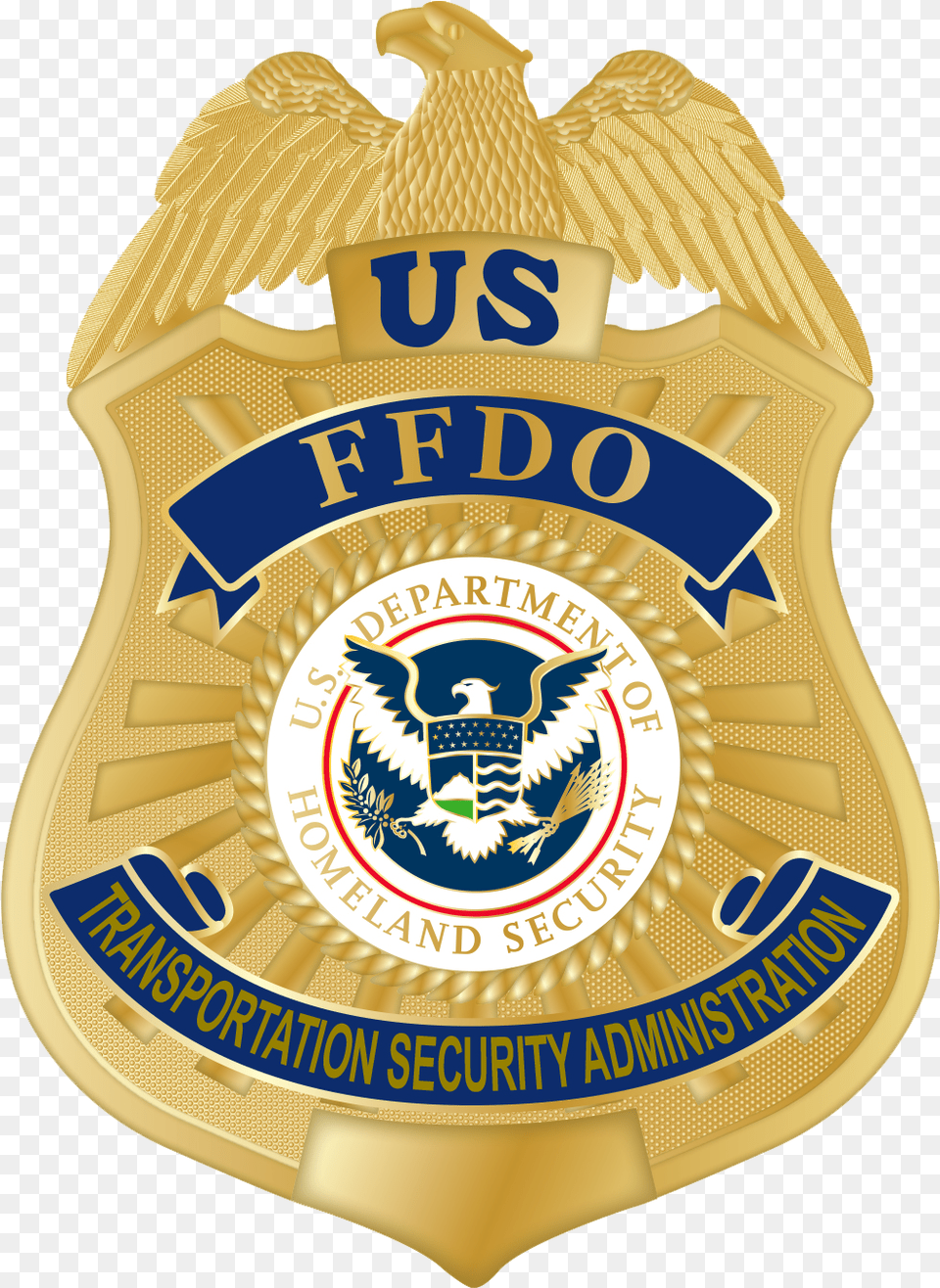 Federal Flight Deck Officer Badge Department Of Homeland Security, Symbol, Logo, Food, Dessert Png Image