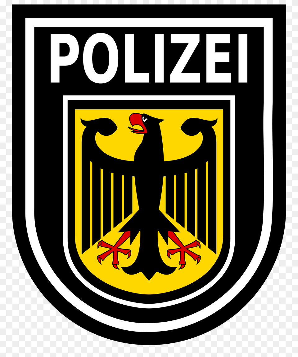Federal Police Patch Clipart, Emblem, Symbol, Logo, Animal Free Transparent Png