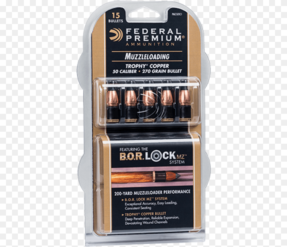 Federal Premium Lead Bor Lock Mz Bullet 15 Ct, Ammunition, Gas Pump, Machine, Pump Free Png Download