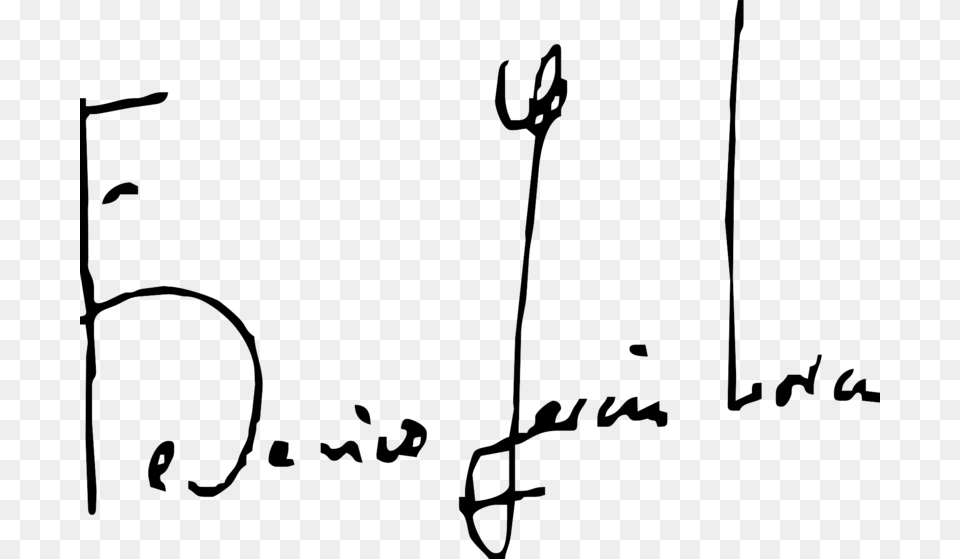 Federico Garcia Lorca Signature, Text, Handwriting Free Png