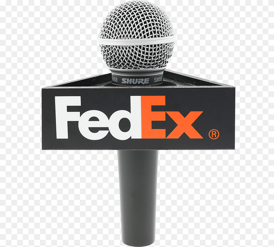 Fedex Triangle Mic Flag Fedex, Electrical Device, Microphone Free Transparent Png