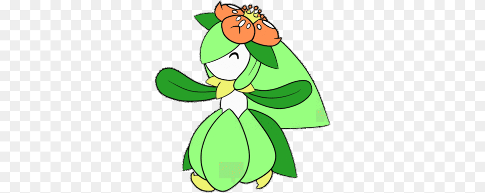 Fediverse Instances Lilligant Pokemon Gif, Cartoon, Leaf, Plant, Flower Free Png Download